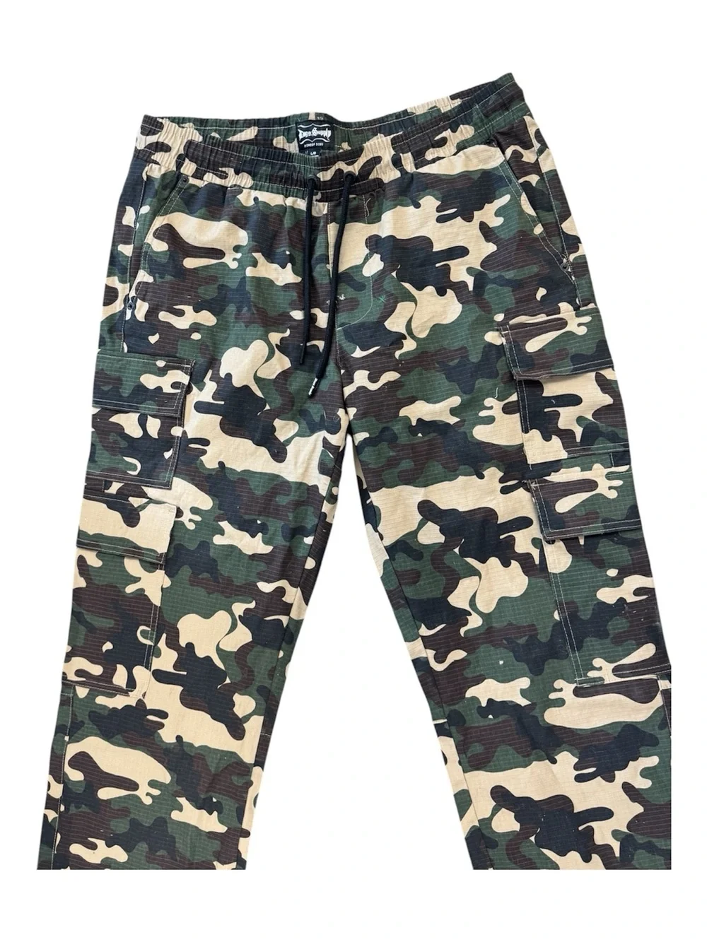 Men's Camouflage Cargo Pants - Green Camo